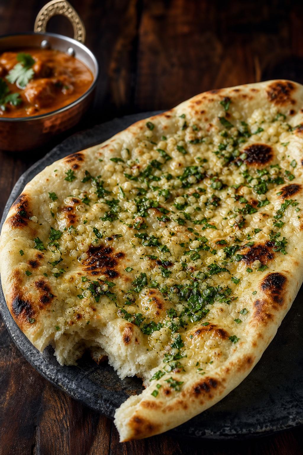 Garlic Coriander Naan